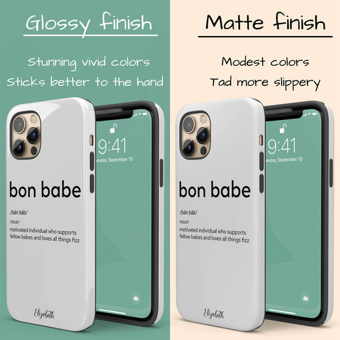 Bon Babe Custom Name iPhone Case